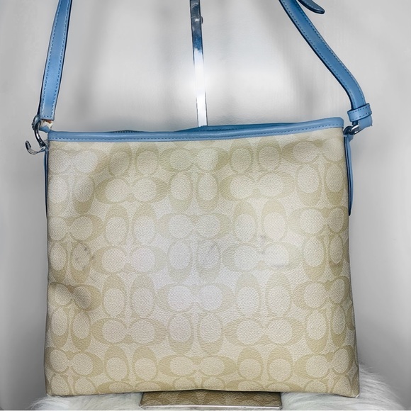 Coach Signature Leather File Bag Crossbody - Picture 2 of 7